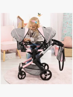 Bayer Design Xeo Twin Tvillingedukkevogn, Grå