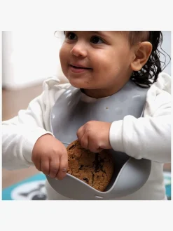 bblüv Hagesmækstallerkener & Ske, Aqua/Grey