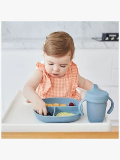 b.box Tallerken med Låg Silikone, Ocean