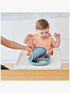 b.box Tallerken med Låg Silikone, Ocean