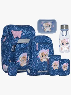 Beckmann Classic Taskesæt 22L inkl. Flaske og Madkasse, Cheeta