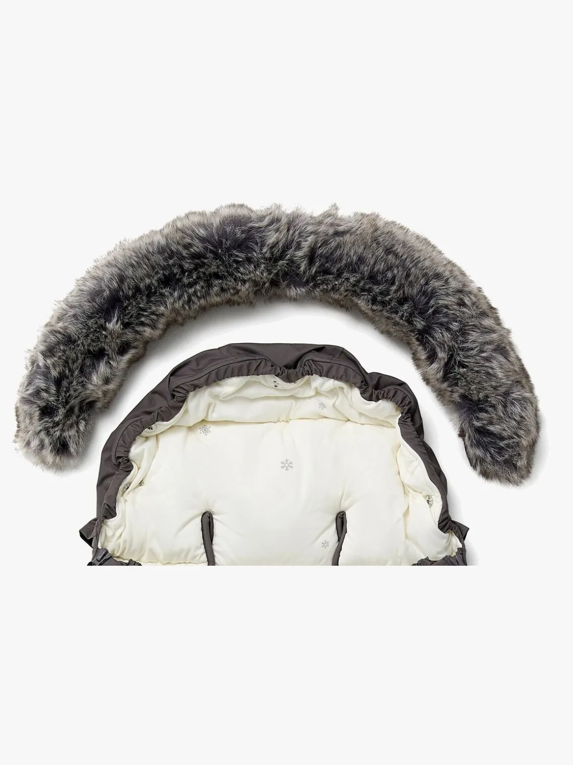 Beemoo Brisk Vinterkørepose, Grey/Snowflake