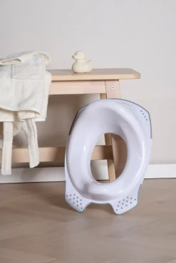 Beemoo CARE Anti-Slip Toiletsæde & Skammel, Hvid