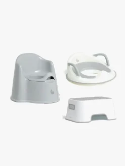 Beemoo CARE Assist Potte, Toiletsæde & Skammel, White/Grey