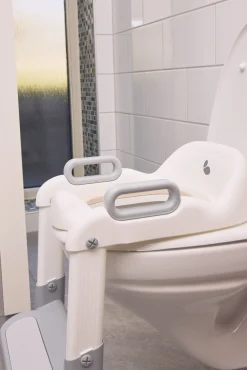Beemoo CARE Assist Toiletsæde med Stige, Grey/White