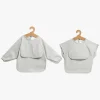 Beemoo CARE Bib Hagesmæk 2-pak, Light Grey