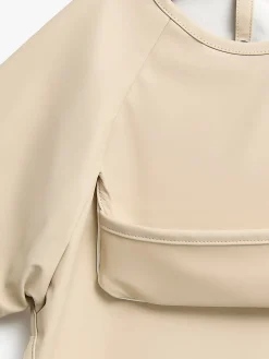Beemoo CARE Bib  Langærmet Hagesmæk, Beige