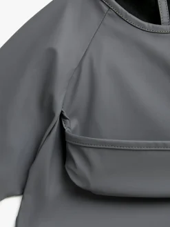 Beemoo CARE Bib  Langærmet Hagesmæk, Dark Grey