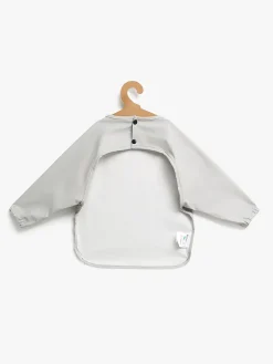 Beemoo CARE Bib  Langærmet Hagesmæk, Light Grey