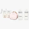 Beemoo CARE Duo Elektrisk Dobbelt Brystpumpe inkl. Modermælksflaske 240 ml 2-pak
