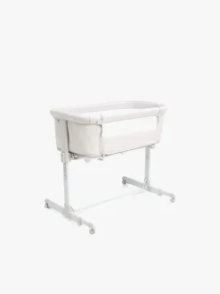 Beemoo CARE 2-i-1 Bedside Crib & Kravlegård, Light Grey