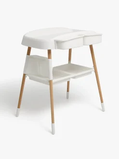 Beemoo CARE Nordic Tremmeseng & Puslebord, White/Wood