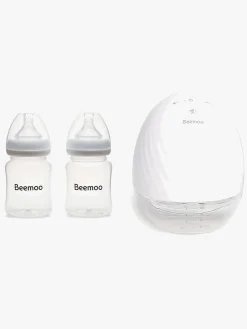 Beemoo CARE Wearable Elektrisk Brystpumpe Single inkl. Modermælksflaske 180 ml 2-pak