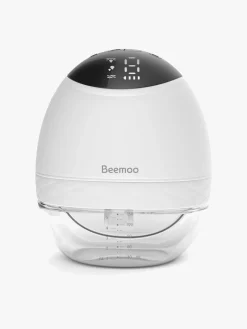 Beemoo CARE Wearable LED Elektrisk Brystpumpe Single inkl. Modermælksposer 30-pak & Flasker 2-pak