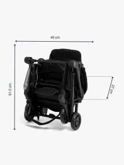 Beemoo Easy Fly Lux 4 Klapvogn, Jet Black