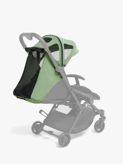 Beemoo Easy Fly Lux 4 Klapvogn inkl. Breezy Kaleche, Jet Black/Sea Greenv