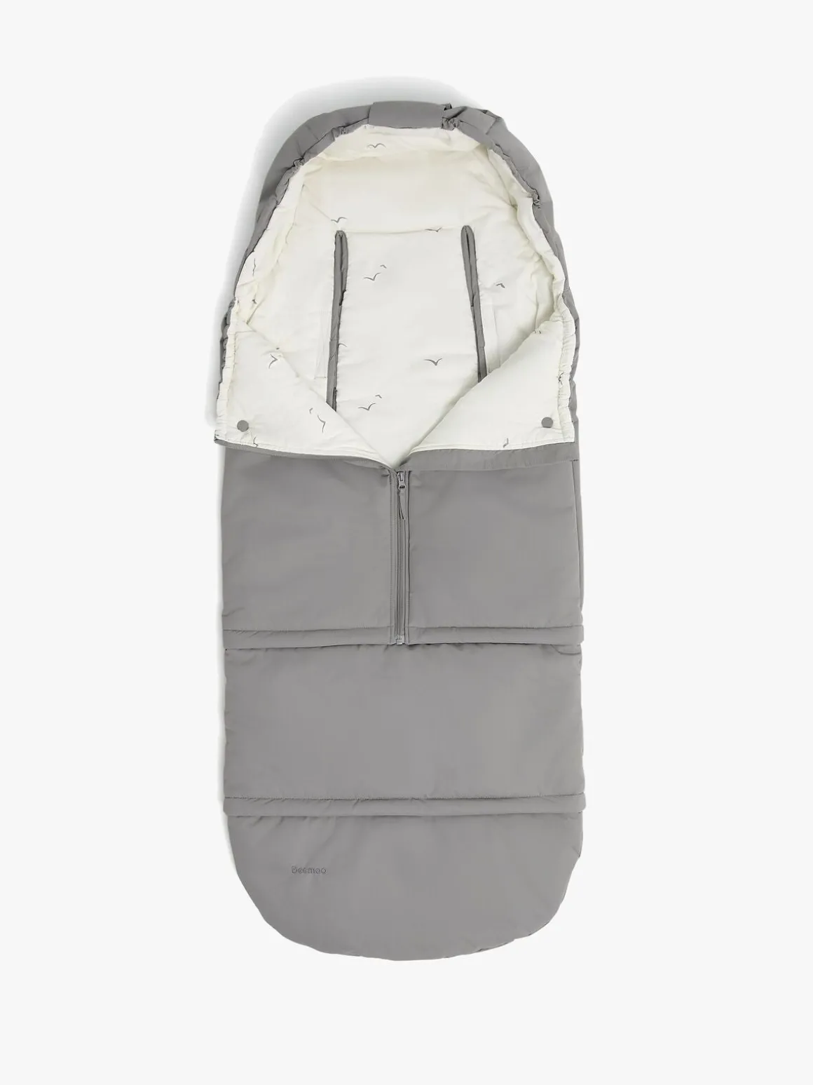 Beemoo Light Kørepose inkl. Forlængerdel, Grey Swallow