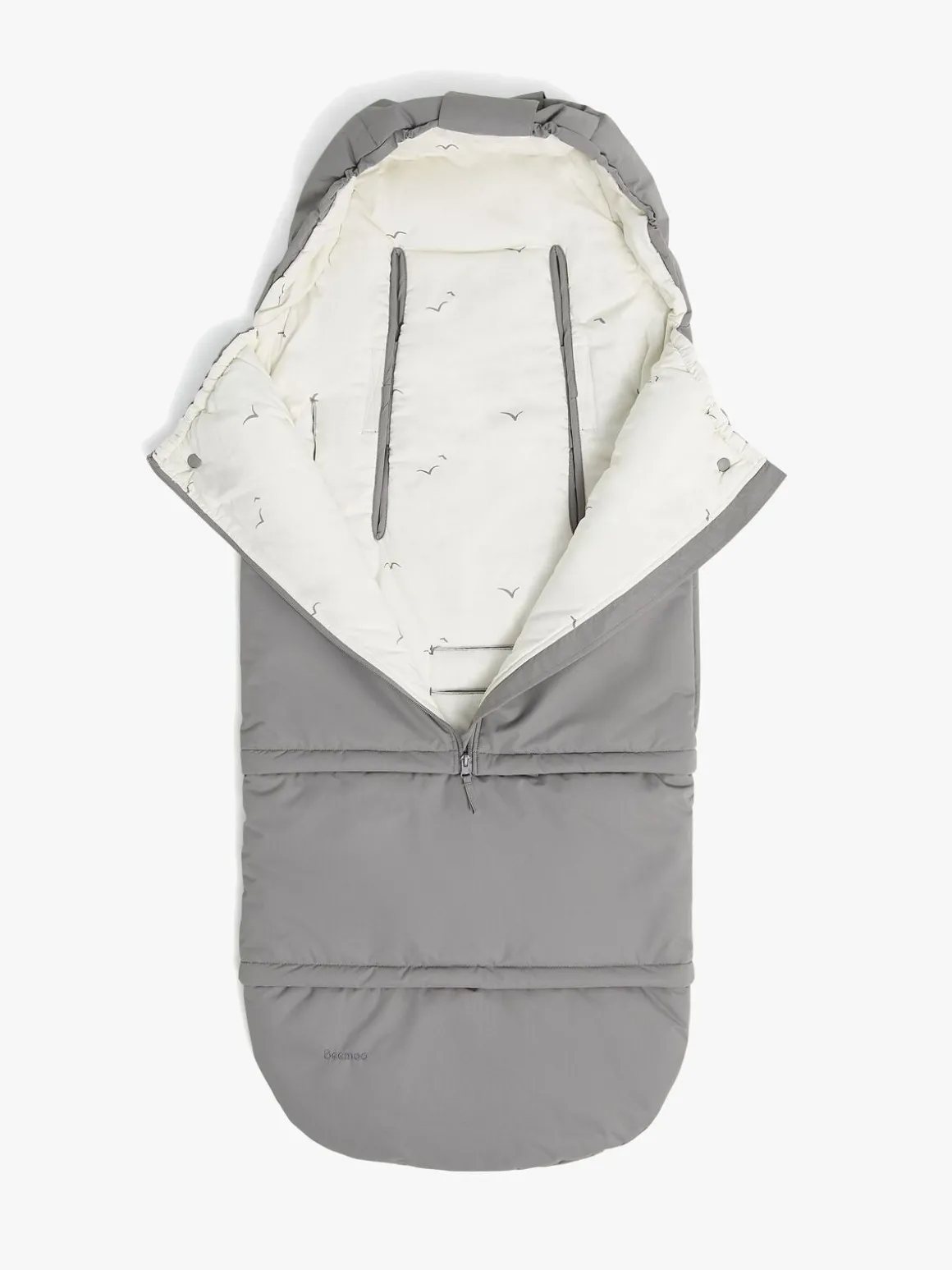 Beemoo Light Kørepose inkl. Forlængerdel, Grey Swallow