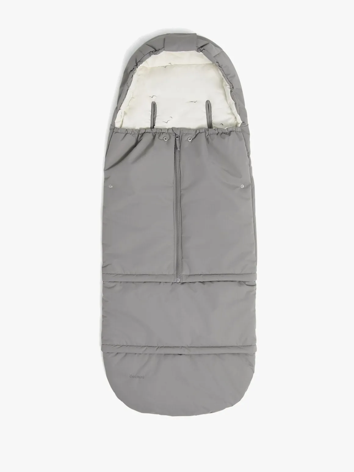 Beemoo Light Kørepose inkl. Forlængerdel, Grey Swallow