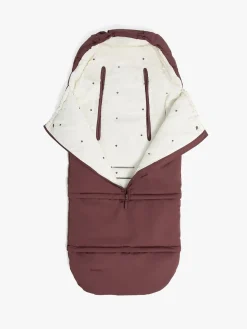 Beemoo Light Kørepose inkl. Forlængerdel, Maroon Berry