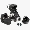 Beemoo Maxi 4 Duovogn inkl. Route i-Size Autostol Baby, Black Silver/Black Stone