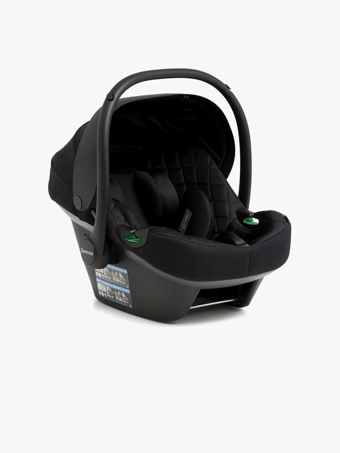 Beemoo Maxi 4 Duovogn inkl. Route i-Size Autostol Baby, Black Silver/Black Stone