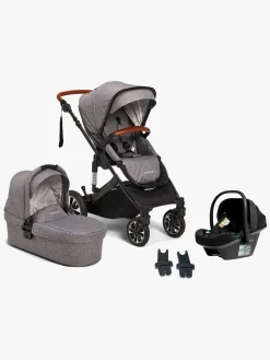 Beemoo Maxi 4 Duovogn inkl. Route i-Size Autostol Baby, Grey Black/Black Stone