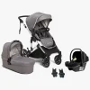 Beemoo Maxi 4 Duovogn inkl. Route i-Size Autostol Baby, Grey Silver/Black Stone