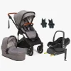 Beemoo Maxi 4 Duovogn inkl. Maxi-Cosi CabrioFix i-Size Autostol Baby & Base, Grey/Black