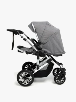 Beemoo Maxi 4 Klapvogn, Grey/Silver