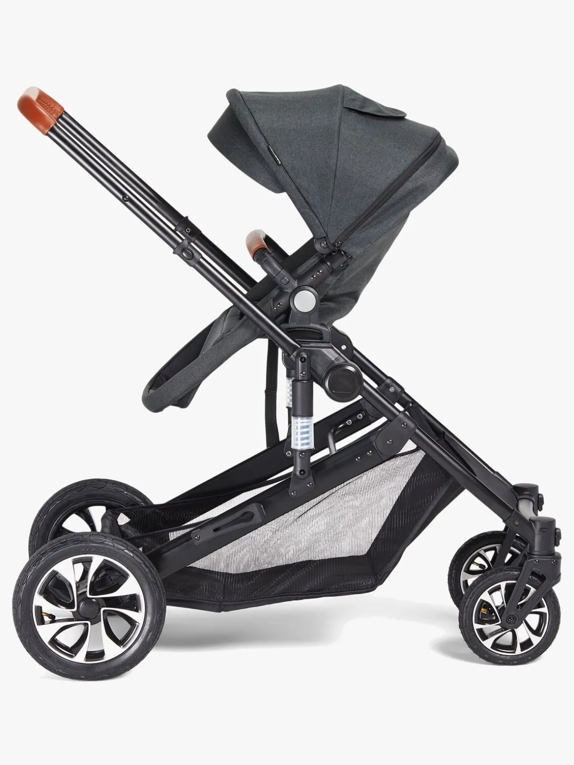 Beemoo Maxi 4 Twin Søskendevogn inkl. Søskendeklapvognsdel, Black/Black