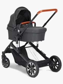 Beemoo Maxi 4 Twin Søskendevogn inkl. Søskendeklapvognsdel, Black/Black