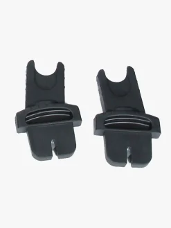 Beemoo Maxi 4 Twin Søskendevogn inkl. Route i-Size Autostol Baby, Black/Black Stone