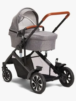 Beemoo Maxi 4 Twin Søskendevogn, Grey Melange/Black
