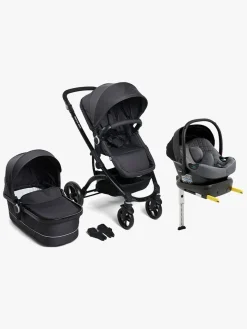 Beemoo Move Duo Kombivogn inkl. Route i-Size Autostol Baby & ISOFIX Base, Asphalt/Mineral Grey