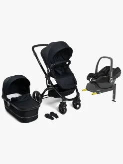 Beemoo Move Duo Kombivogn inkl. Maxi-Cosi CabrioFix i-Size Autostol Baby & Base, Black