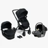 Beemoo Move Duo Kombivogn inkl. Route i-Size Autostol Baby, Black/Mineral Grey
