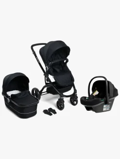 Beemoo Move Duo Kombivogn inkl. Route i-Size Autostol Baby, Black/Black Stone
