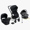 Beemoo Move Duo Kombivogn inkl. Route i-Size Autostol Baby & ISOFIX Base, Black/Mineral Grey