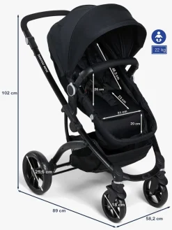 Beemoo Move 2-in-1 Kombivogn, Asphalt