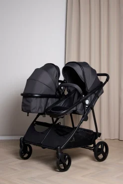 Beemoo Move Twin 2-in-1 Søskendevogn, Asphalt