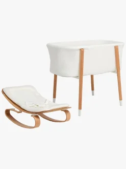 Beemoo Nordic Tremmeseng & Skråstol, White/Wood