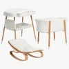 Beemoo Nordic Tremmeseng Puslebord & Skråstol, White/Wood