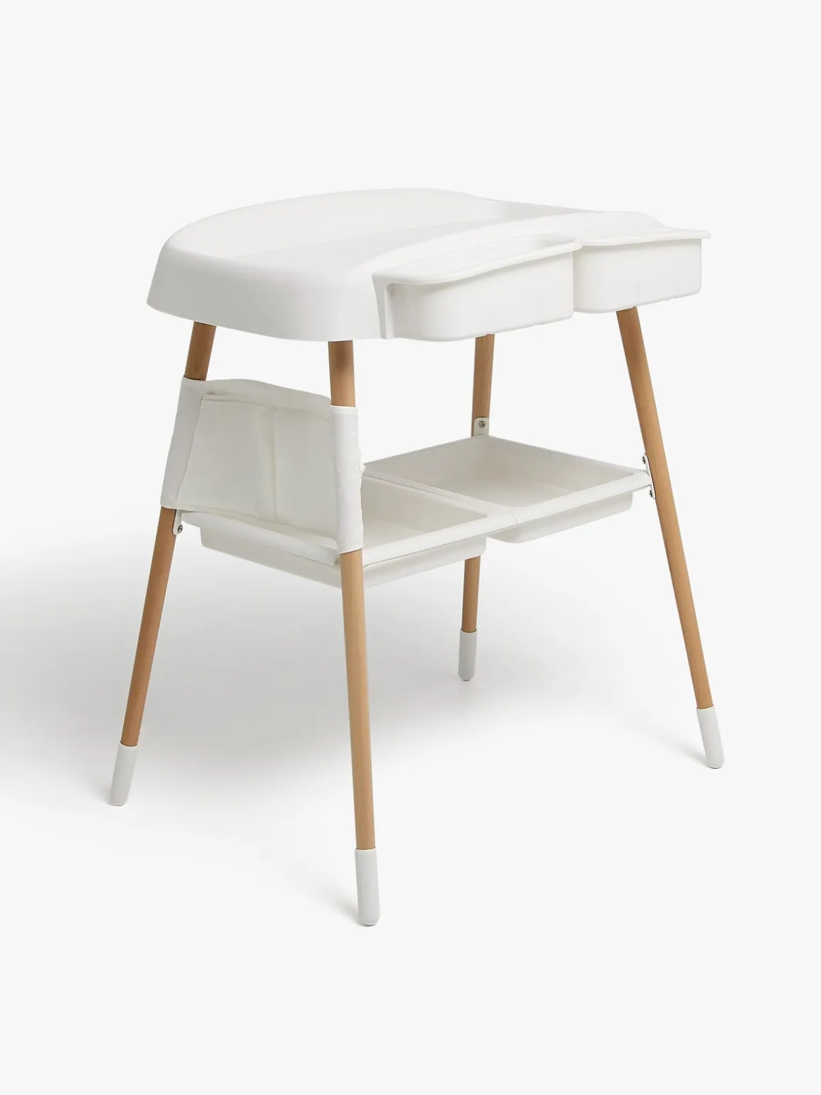 Beemoo Nordic Tremmeseng Puslebord & Skråstol, White/Wood