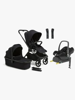 Beemoo One Duovogn inkl. Maxi-Cosi CabrioFix i-Size Autostol Baby & base, All Black/Essential Black