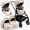 Beemoo Pro Max Søskendevogn inkl. Liggedele, Latte Beige