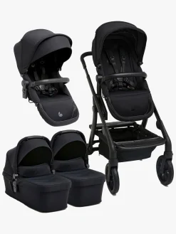 Beemoo Pro Max Søskendevogn inkl. Liggedele, Coffee Black