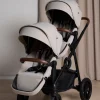 Beemoo Pro Multi 2 Søskendevogn, Latte Beige