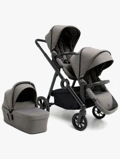 Beemoo Pro Multi 2 Søskendevogn inkl. Liggedel, Mocha Grey