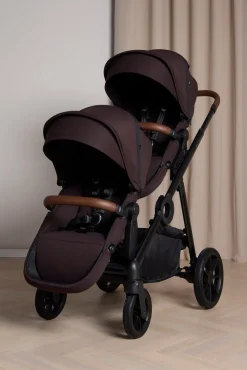 Beemoo Pro Multi 2 Søskendevogn, Espresso Brown